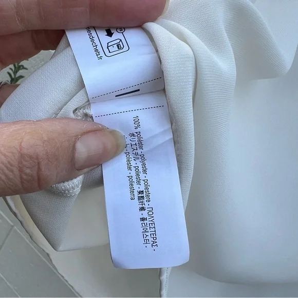 Zara Cream Blouse with Black Trim - Picture 7 of 9